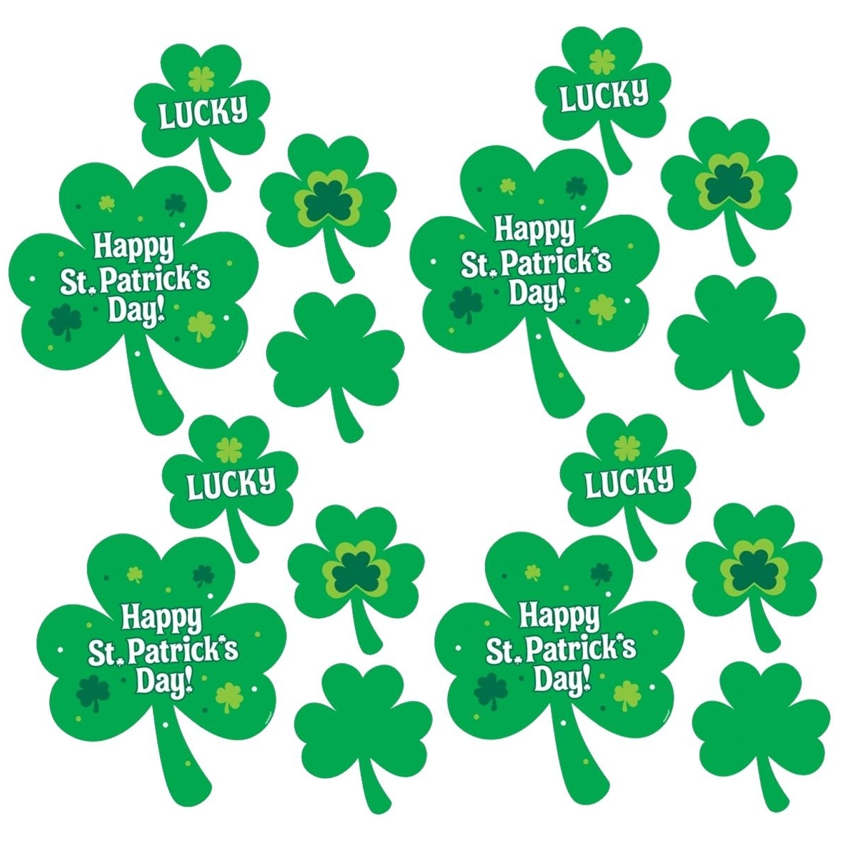 St. Patrick's Day Cutout Decorations (Pack of 30)