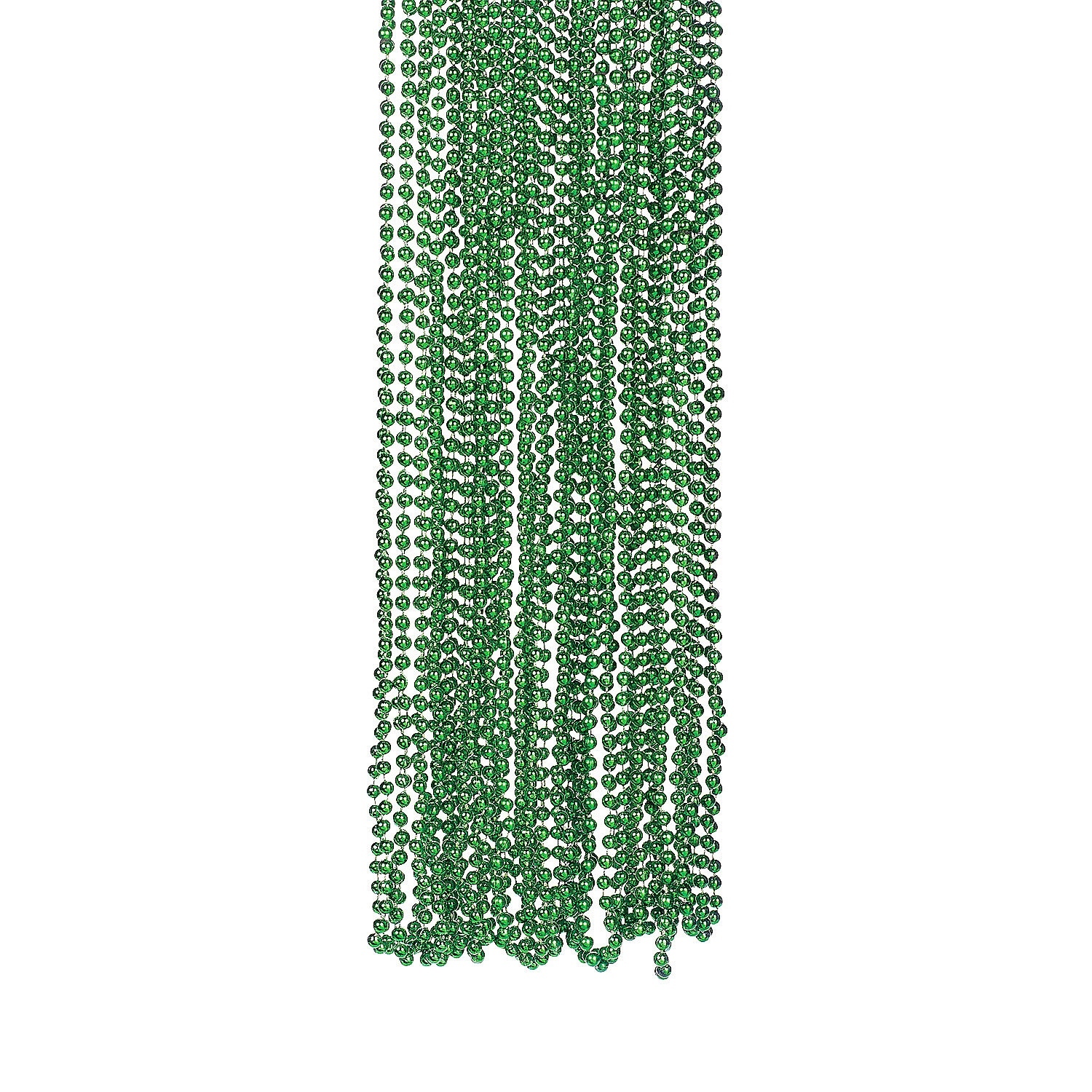 Green Beaded Necklaces (Pack of 48)