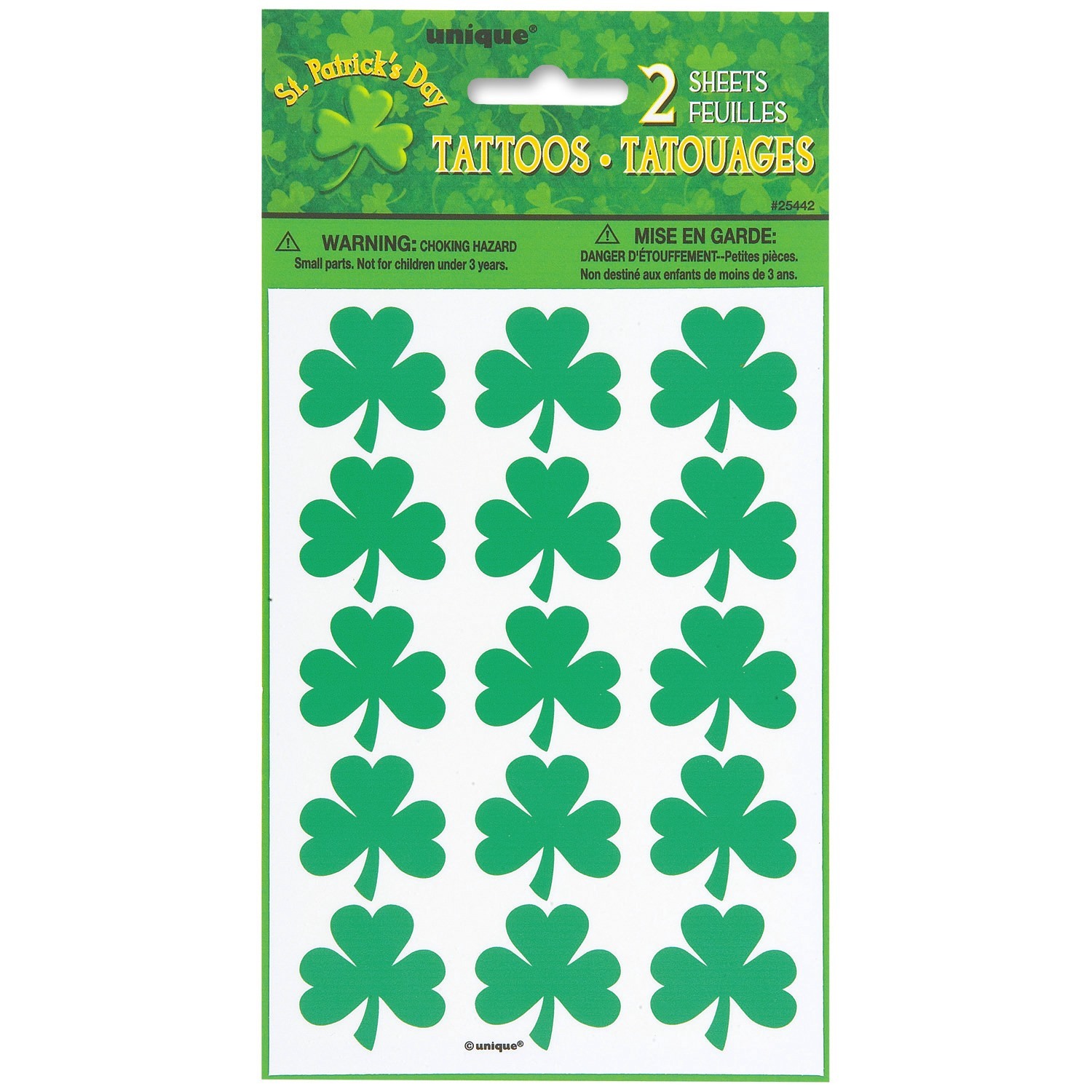 St. Patrick's Day Tattoos (Pack of 24)