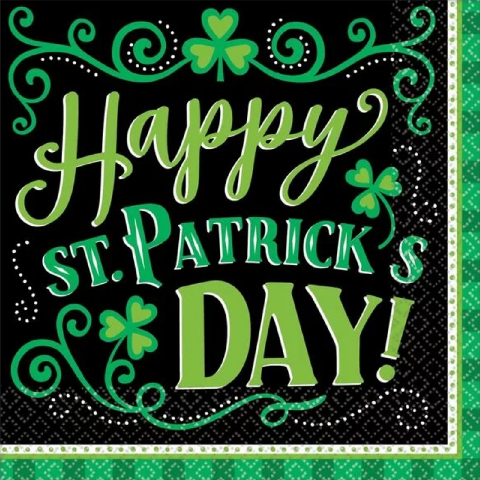 St. Patrick's Day Large Napkins / Serviettes (Value Pack of 125)