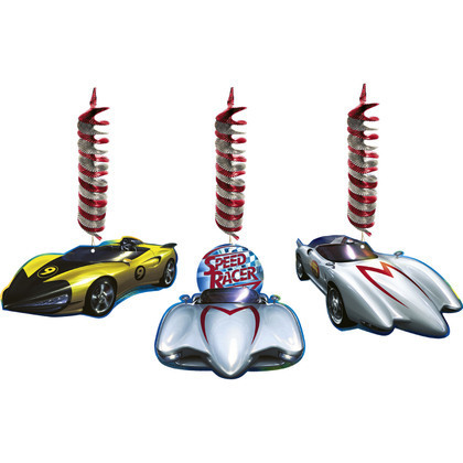 Speed Racer Dangling Decorations (Pack of 3)