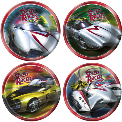 Speed Racer Small Paper Plates (Pack of 8)