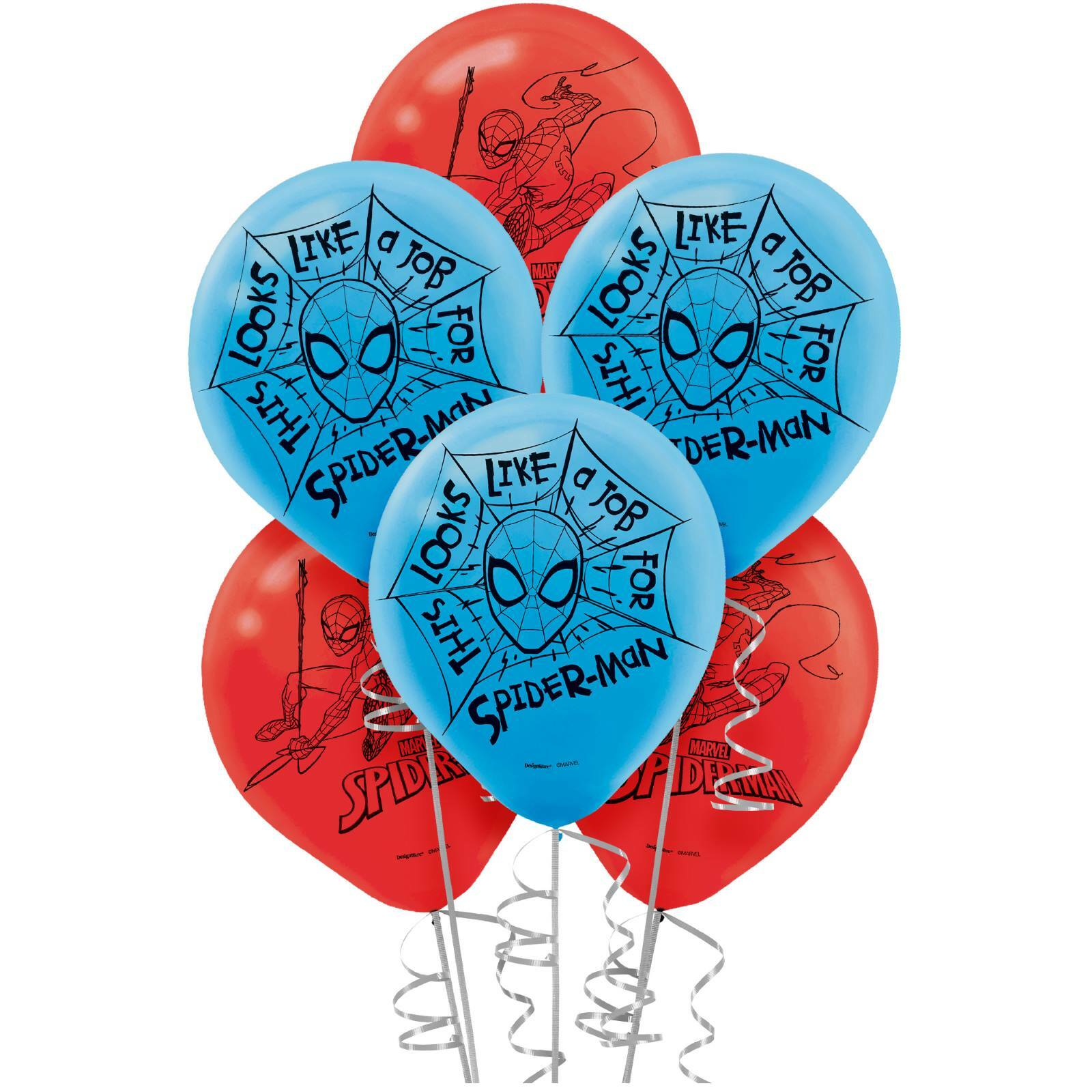 Spiderman Webbed Wonder Balloons (Pack of 6)