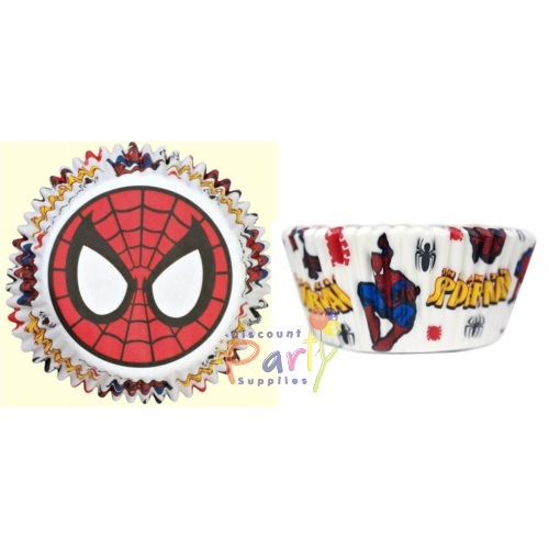 Spiderman Baking Cups/Patty Pans (Pack of 50)