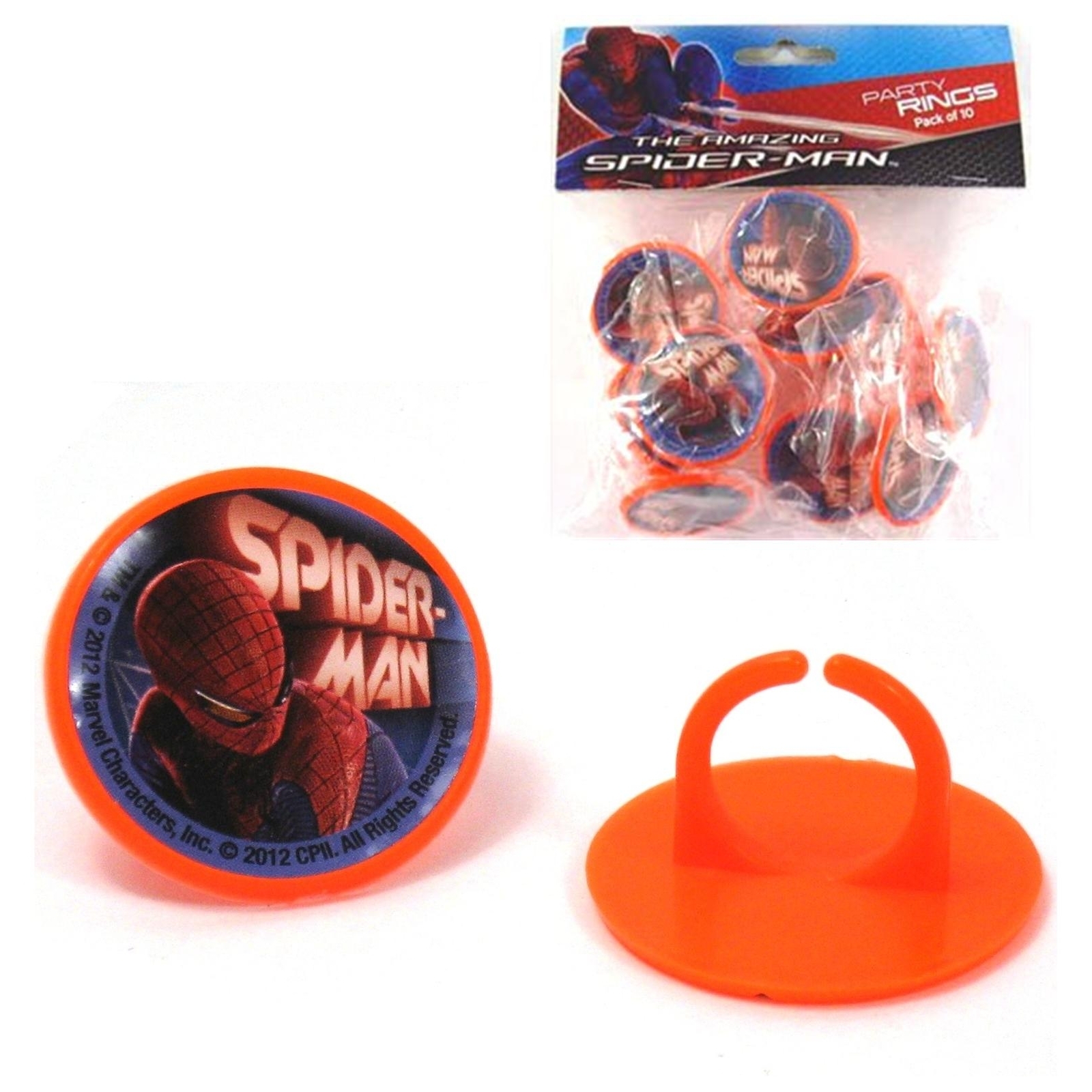 Spiderman 4 Cupcake Rings (Pack of 10)