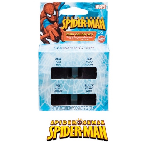 Spiderman Icing Colours (Pack of 4)