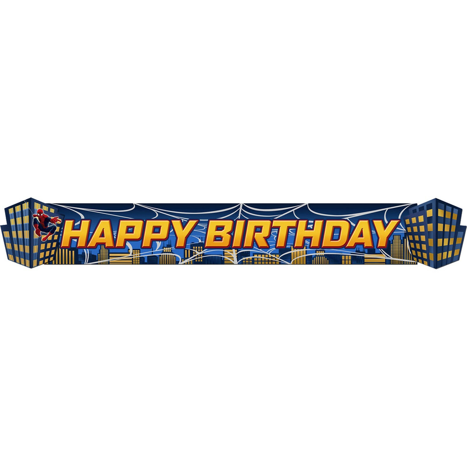 Ultimate Spiderman Happy Birthday Banner