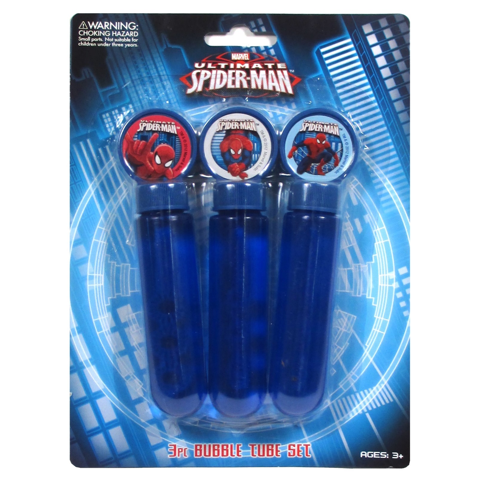 Ultimate Spiderman Bubble Tube Set (Pack of 3)