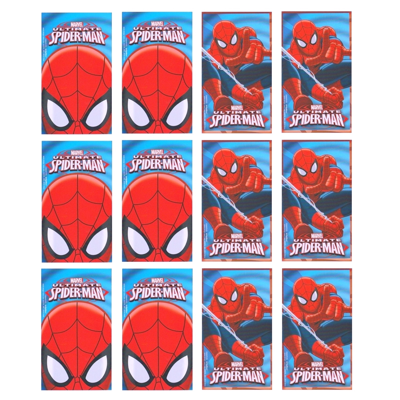 Ultimate Spiderman Mini Notepads (Pack of 12)