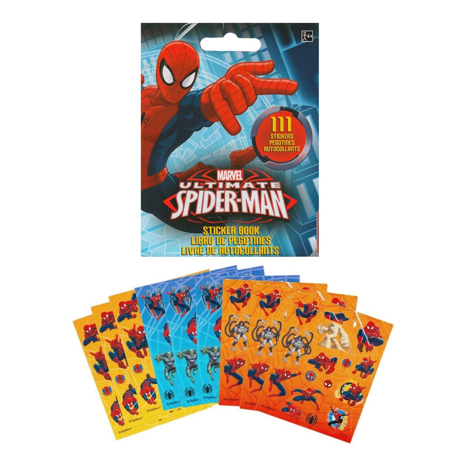 Spiderman Sticker Book (9 Sheets)