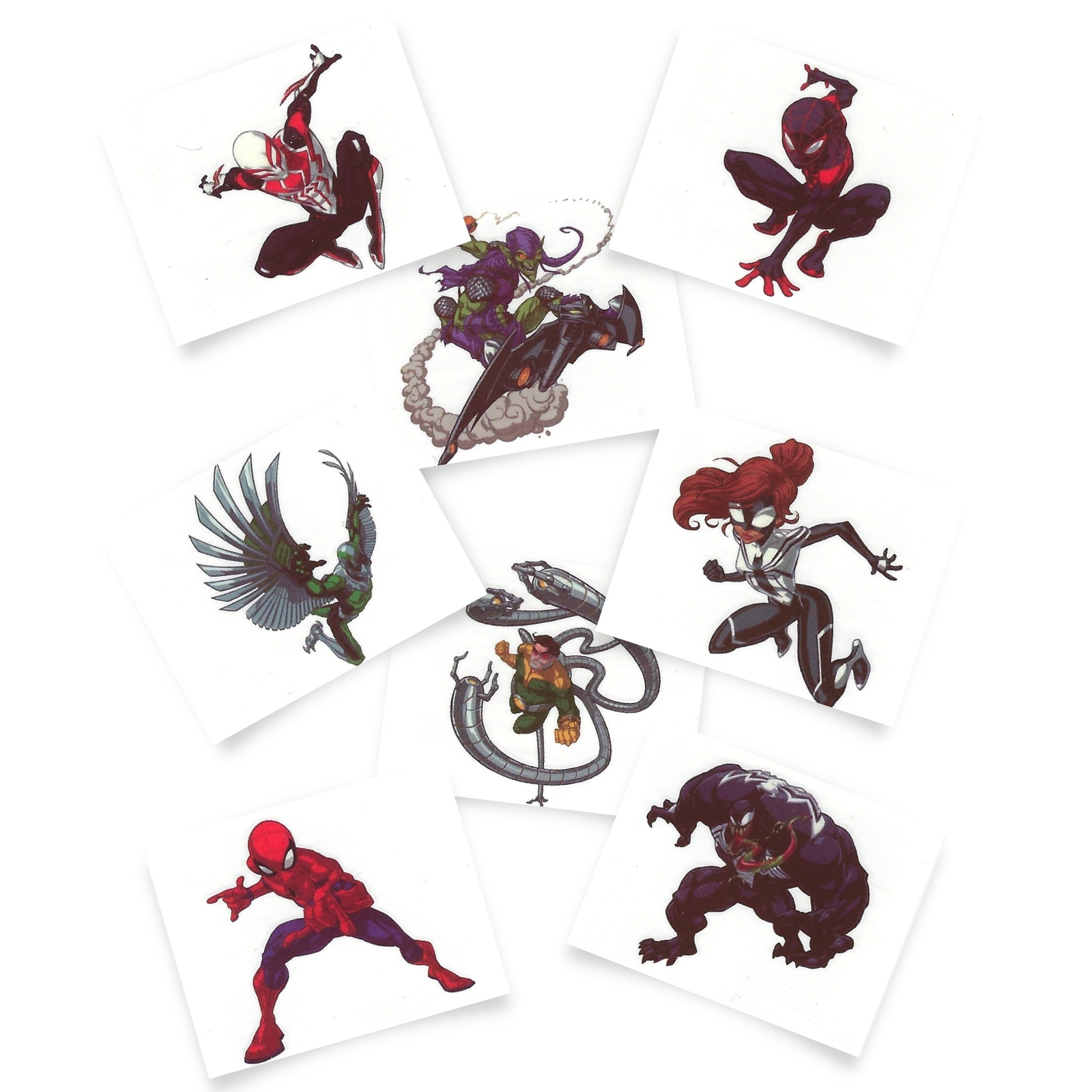 Spiderman Webbed Wonder Tattoos (Pack of 8)