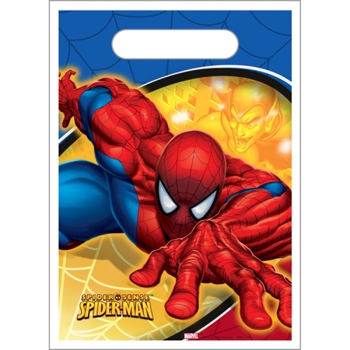 Spiderman Lolly/Treat Bags (Pack of 8)