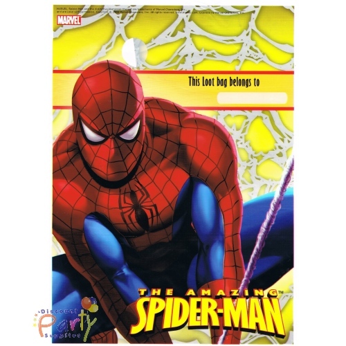 Spiderman Lolly/Treat Bags (Pack of 8)