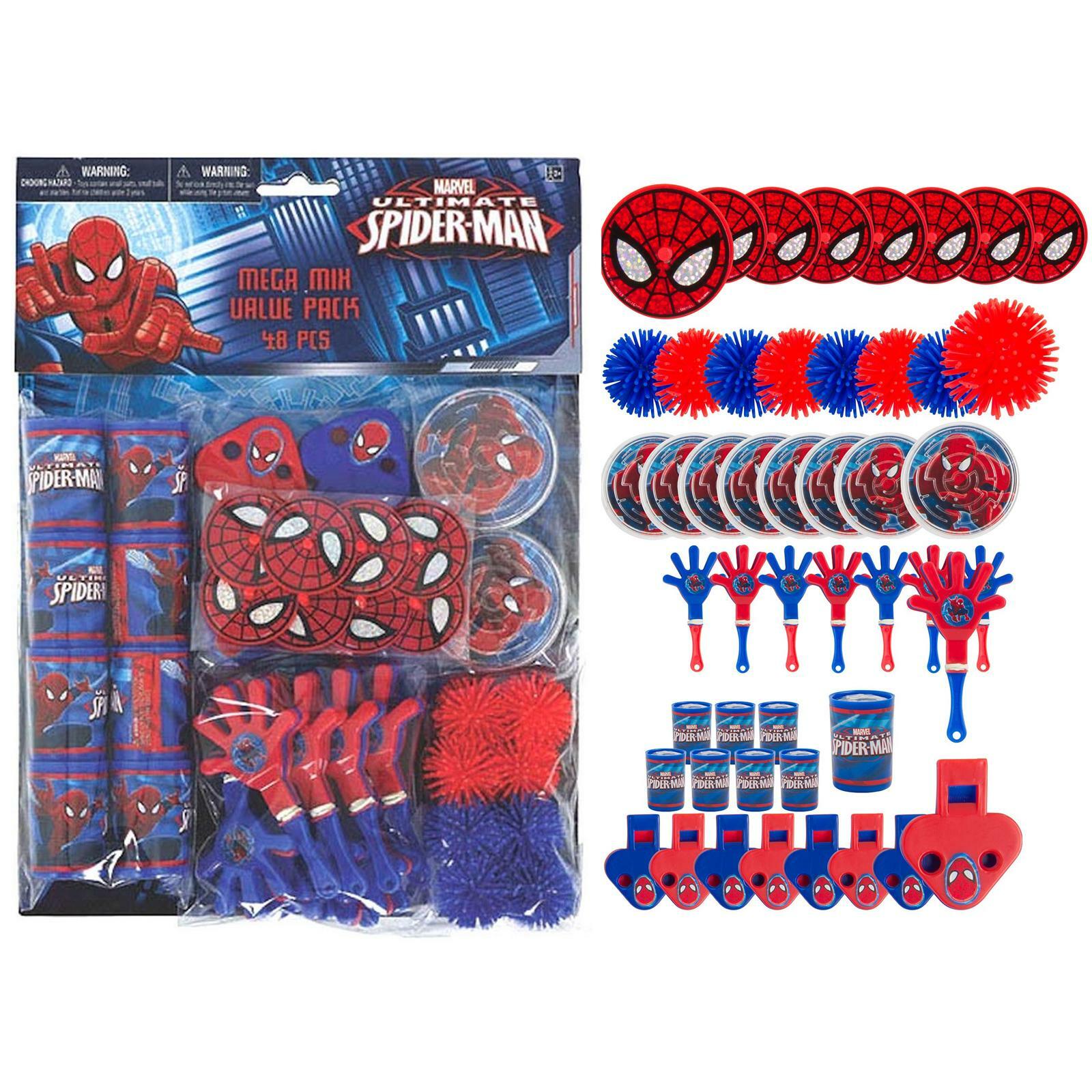 Ultimate Spiderman Mega Value Favour Pack (48 Pieces)
