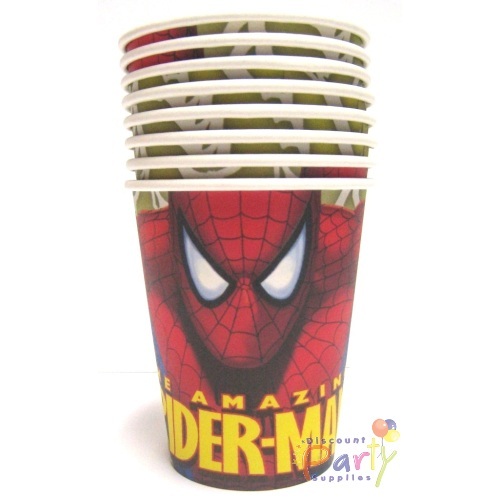 Spiderman Paper Party Cups (Pack of 8)