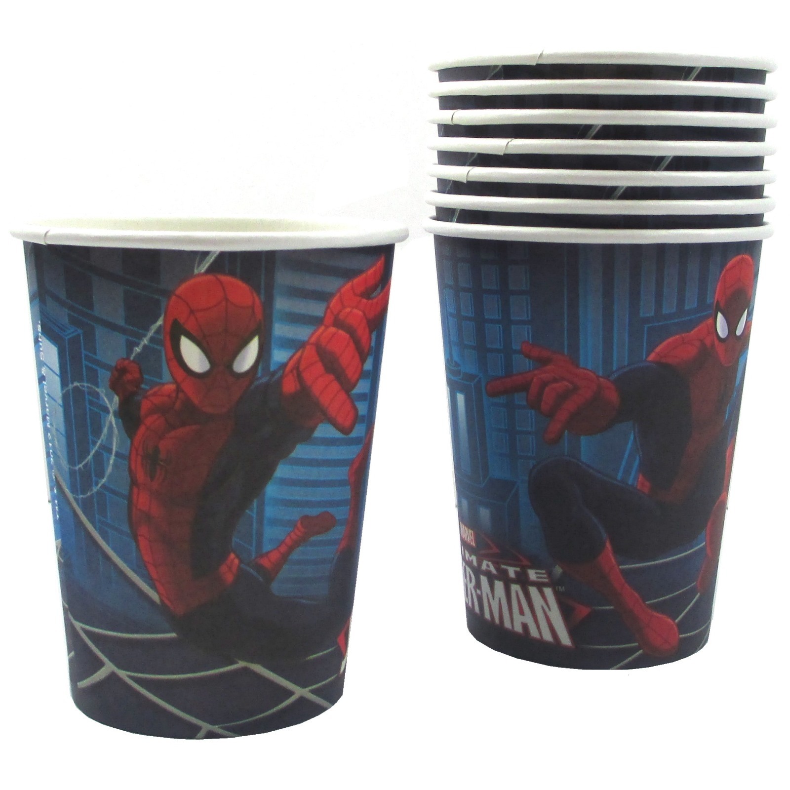 Ultimate Spiderman Paper Party Cups (Pack of 8)