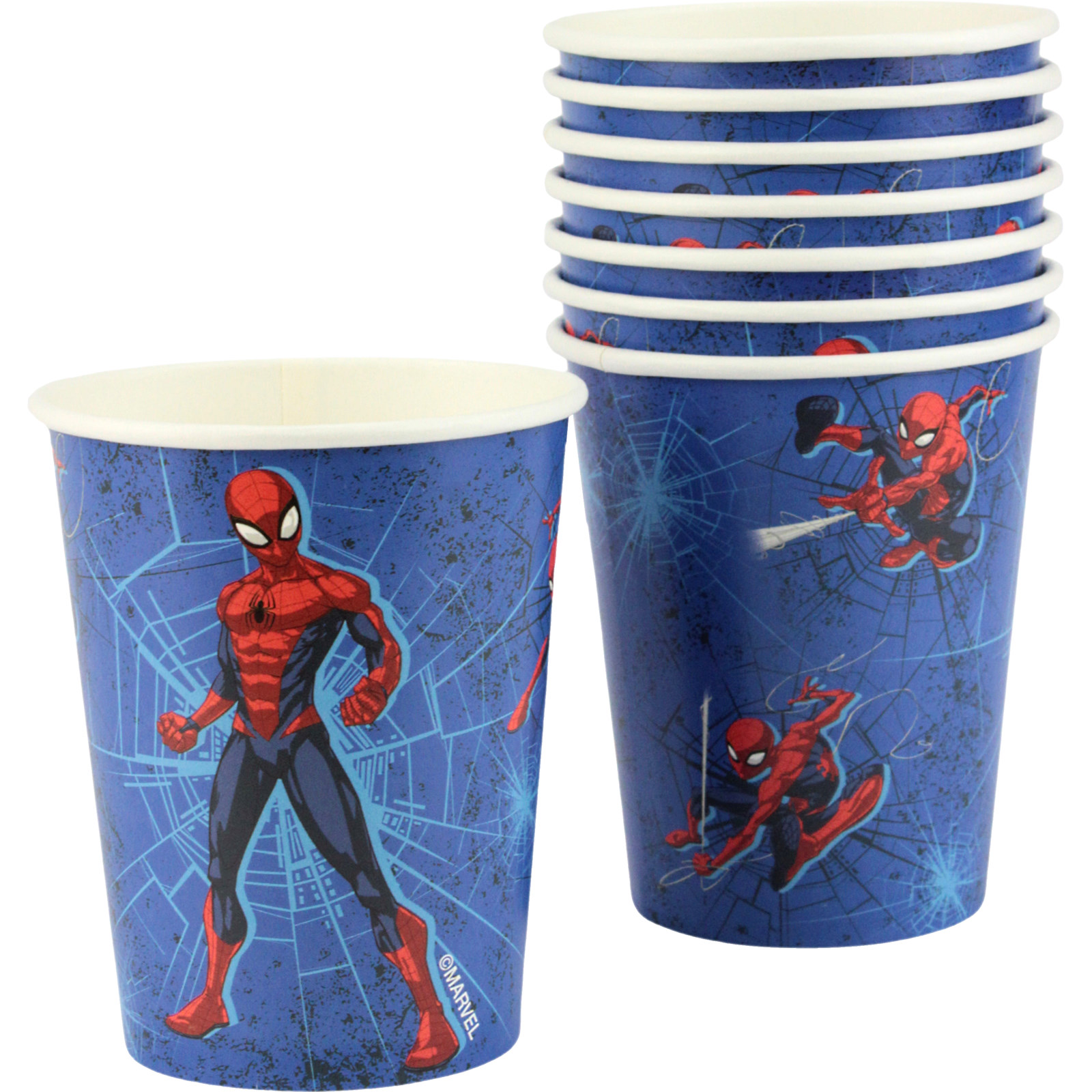Spiderman Party Hero Paper Cups 250ml (Pack of 8)