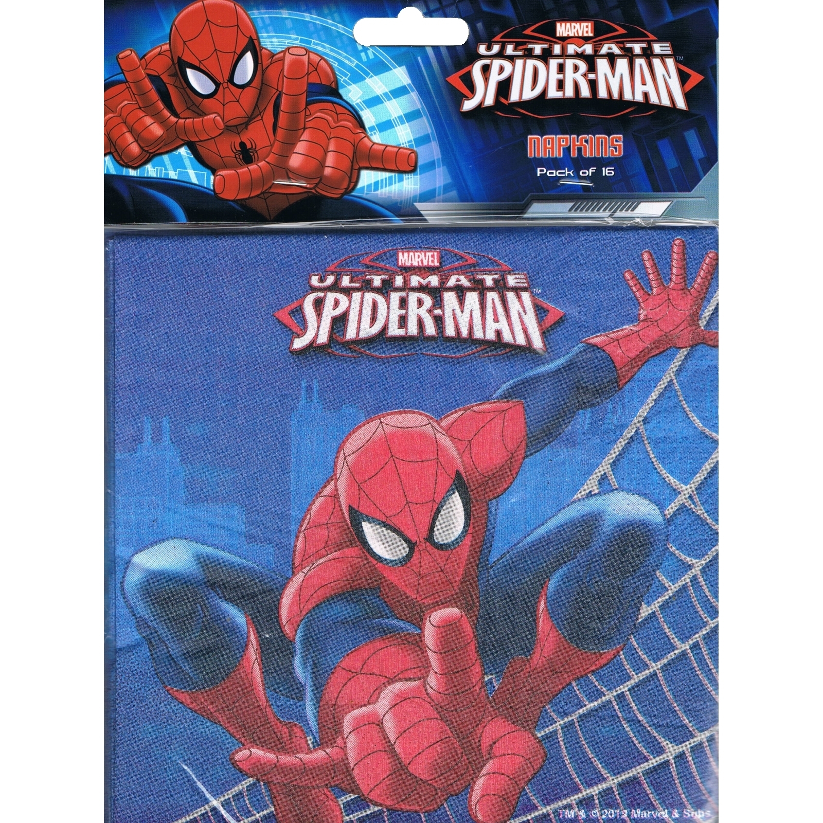 Ultimate Spiderman Large Napkins / Serviettes (Pack of 16)