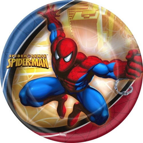 Spiderman Large Paper Plates (Pack of 8)
