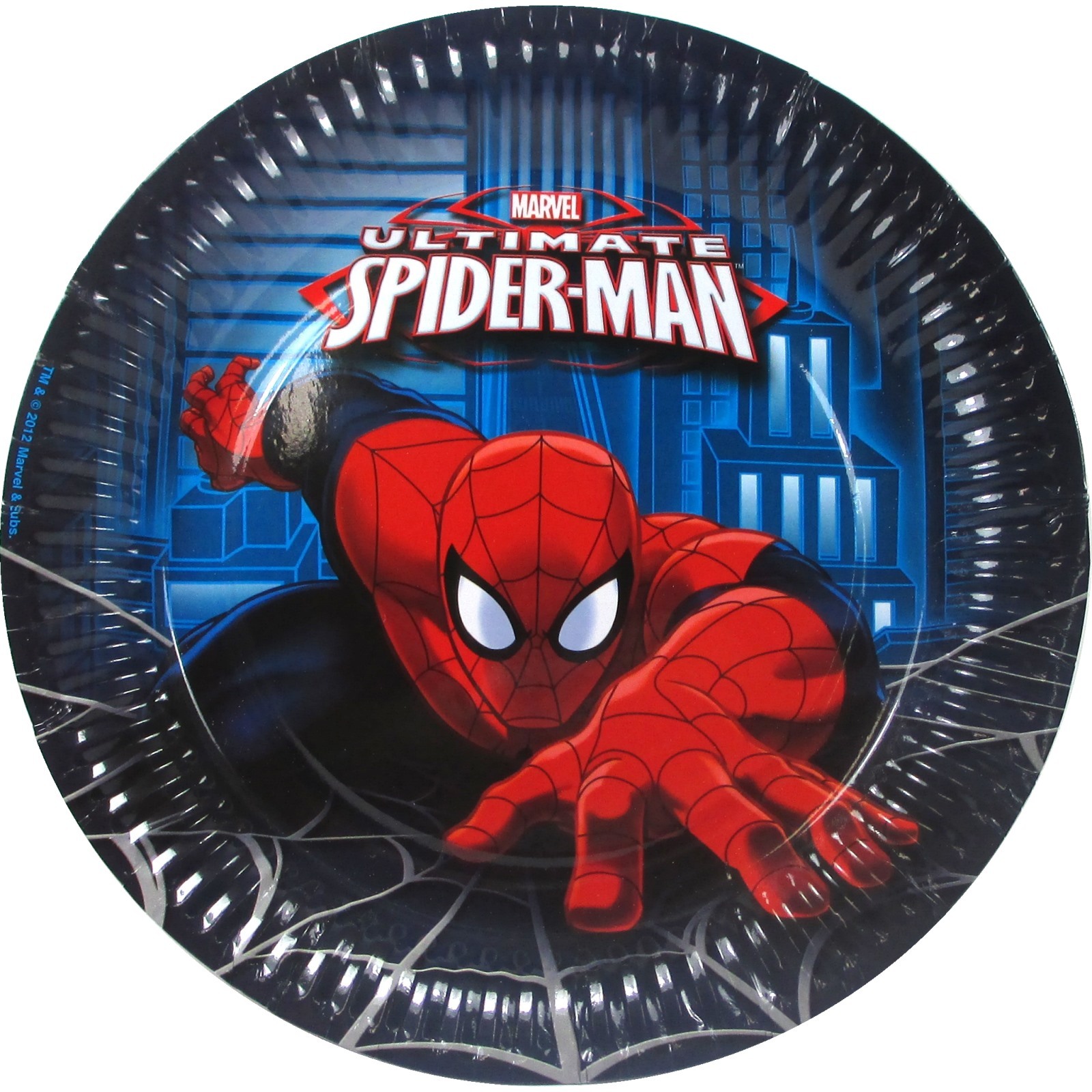 Ultimate Spiderman Large Paper Plates (Pack of 8)