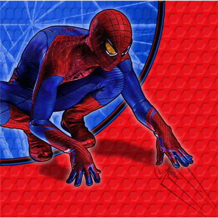 Amazing Spiderman Small Napkins / Serviettes (Pack of 16)