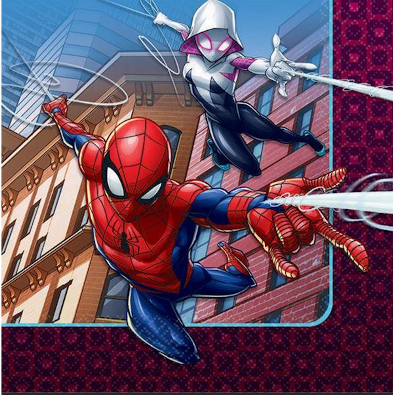 Spiderman Webbed Wonder Small Napkins / Serviettes (Pack of 16)