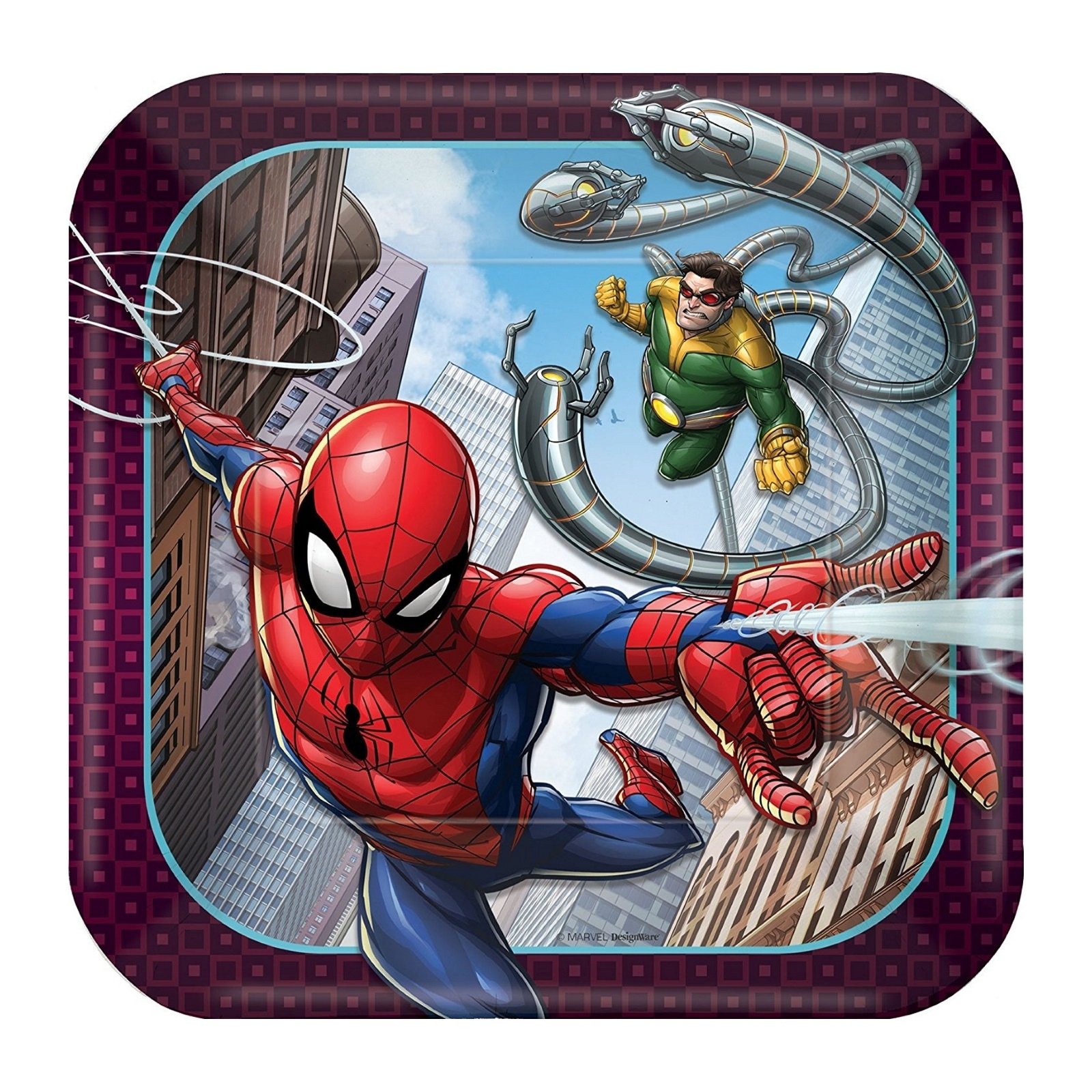 Spiderman Webbed Wonder Small Paper Plates (Pack of 8)