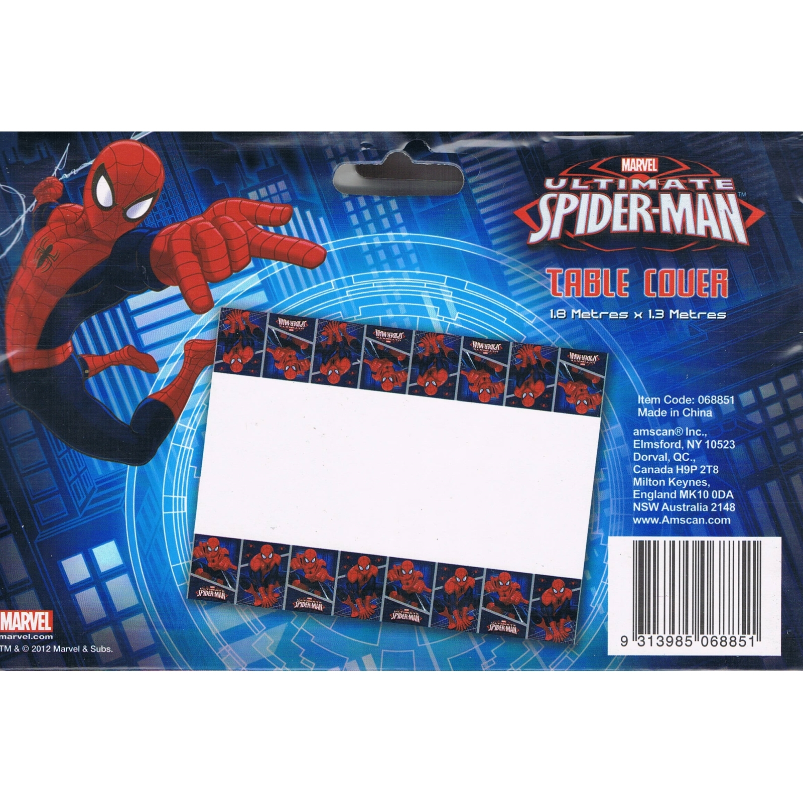 Ultimate Spiderman Plastic Tablecloth