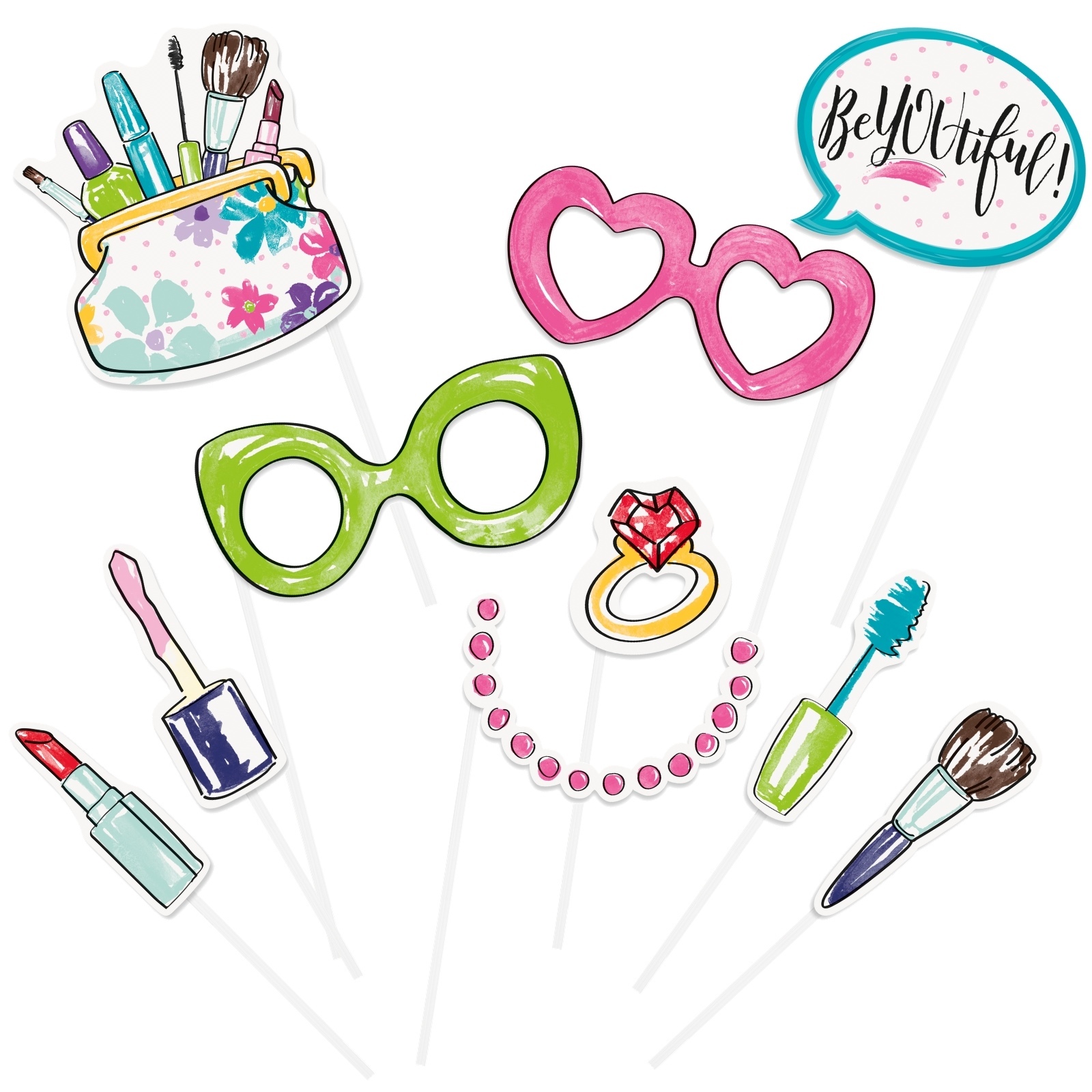 Spa Party Photo Props (Pack of 10)