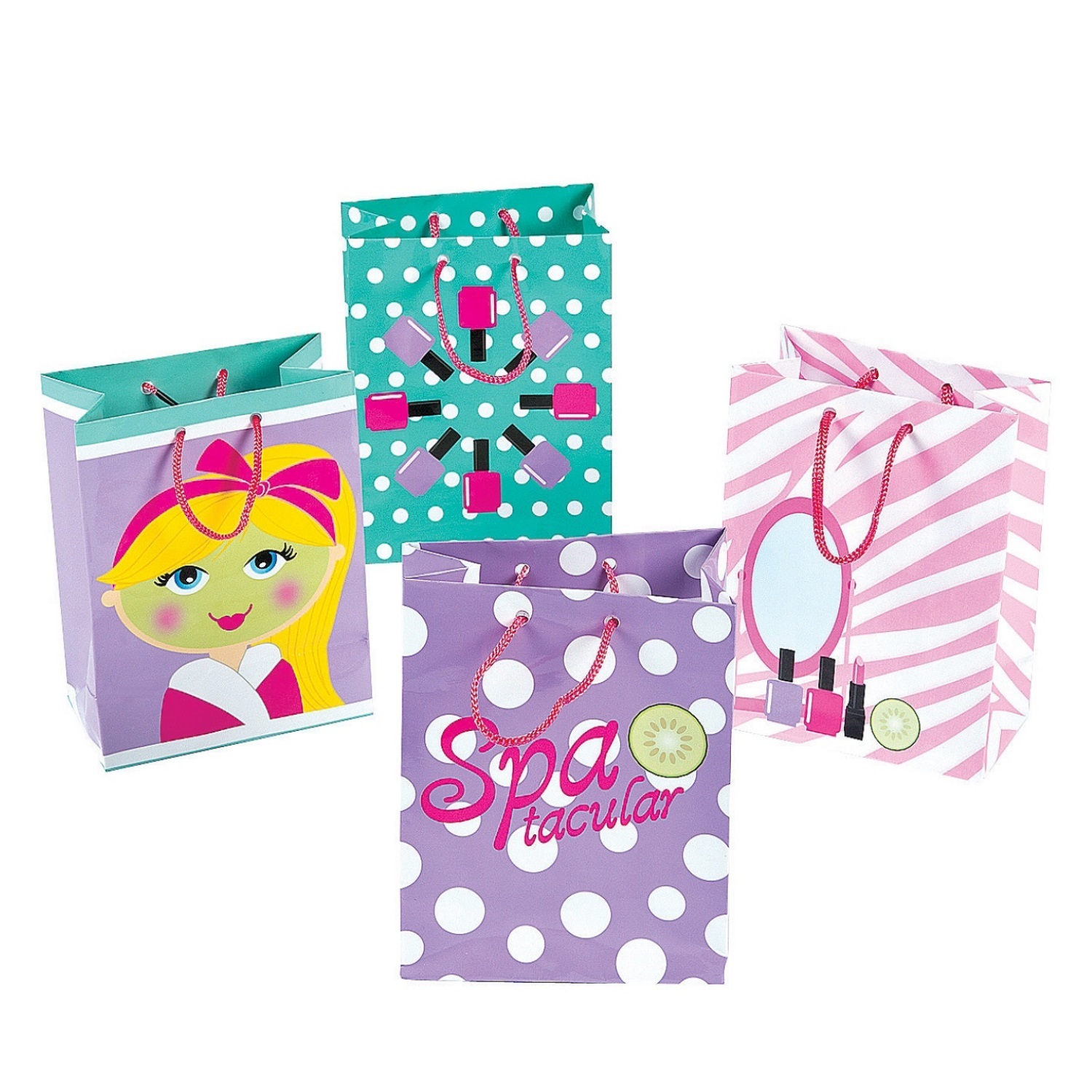 Small Spa Party Gift Bags (Pack of 12)