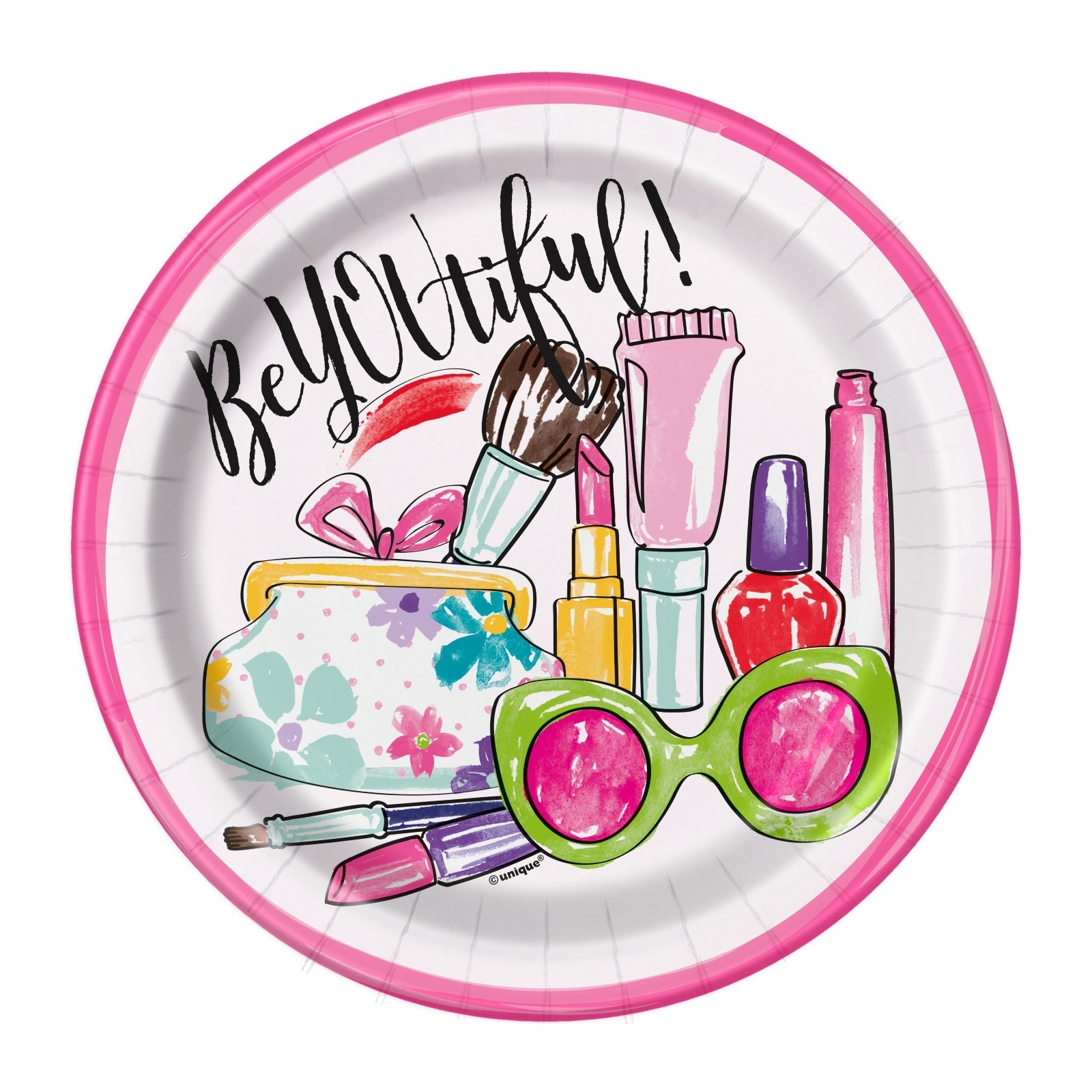 Spa Party Small Paper Plates (Pack of 8)