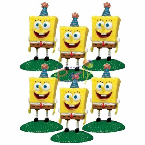 SpongeBob Squarepants Party Toppers (Pack of 6)