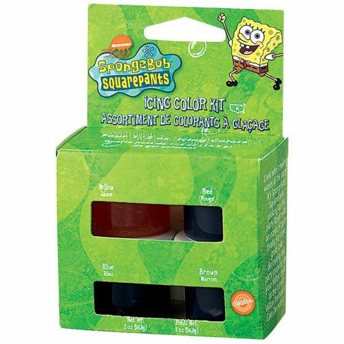 SpongeBob Squarepants Icing Colours (Pack of 4)