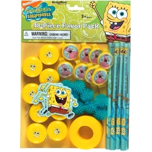 SpongeBob Squarepants Favour Pack (48 Pieces)