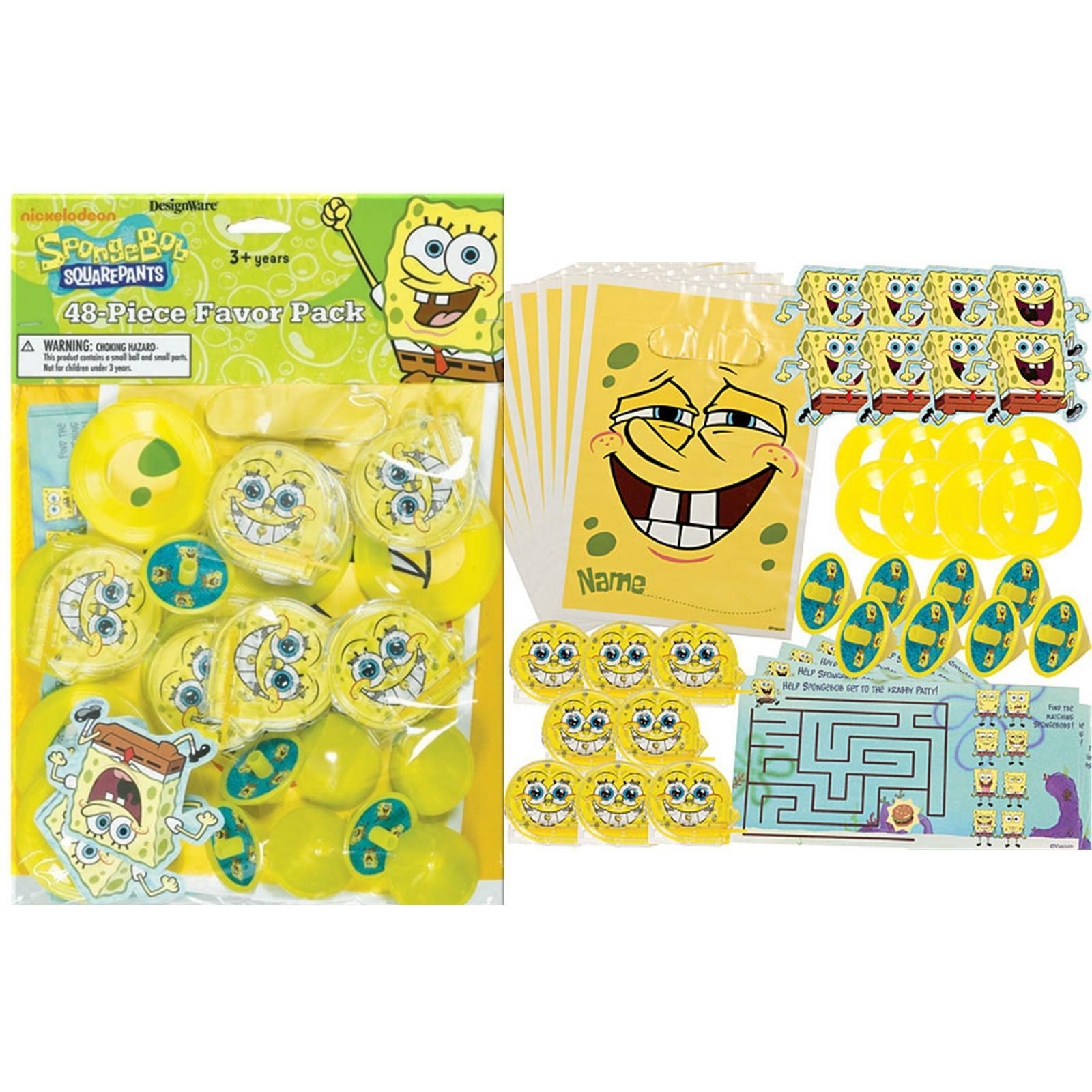 SpongeBob Squarepants Party Favour Pack (48 Pieces)