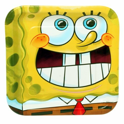 SpongeBob Squarepants Large Paper Plates (Pack of 8)