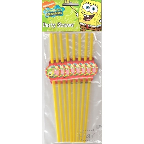 SpongeBob Squarepants Drinking Straws (Pack of 8)
