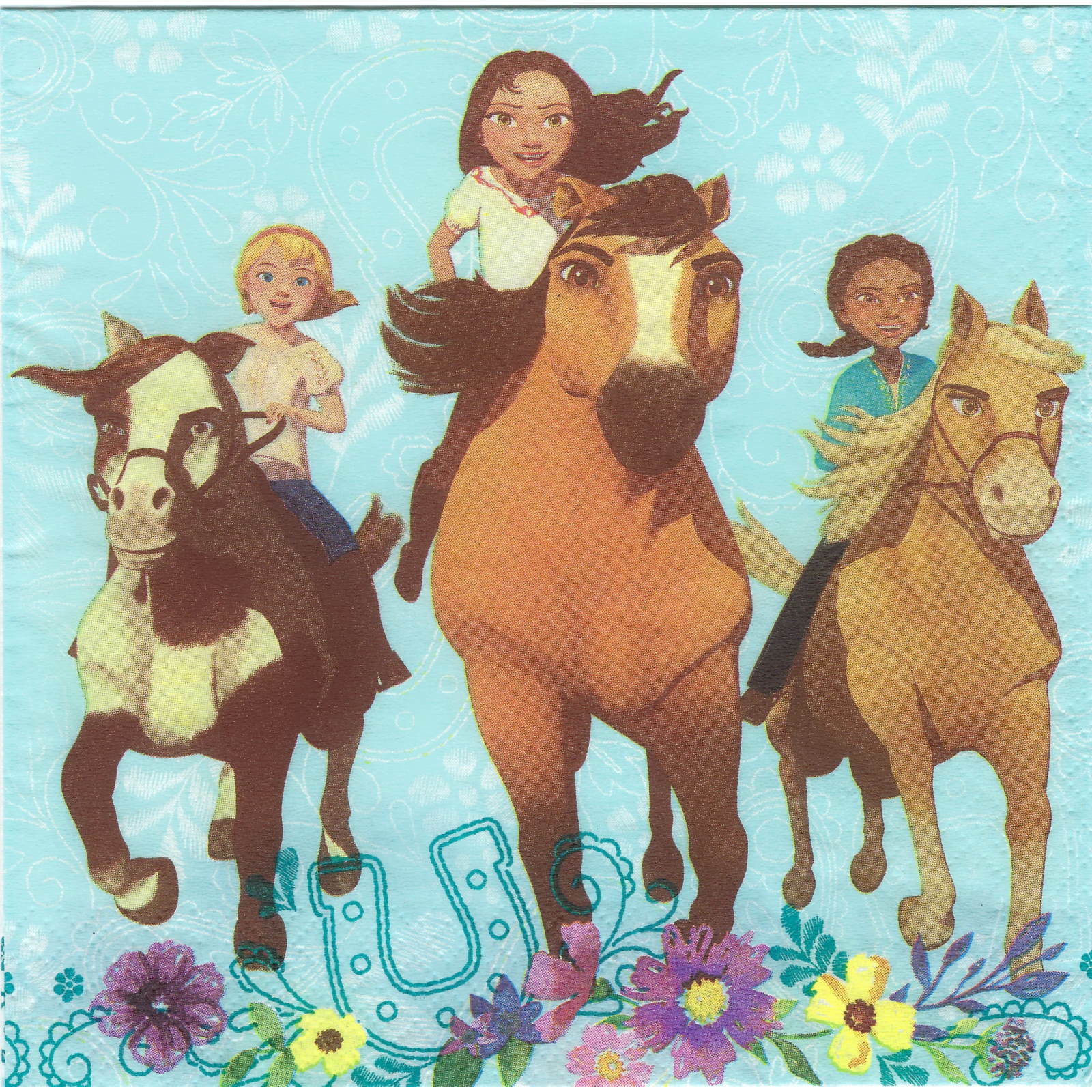 Spirit Riding Free Large Napkins / Serviettes (Pack of 16)