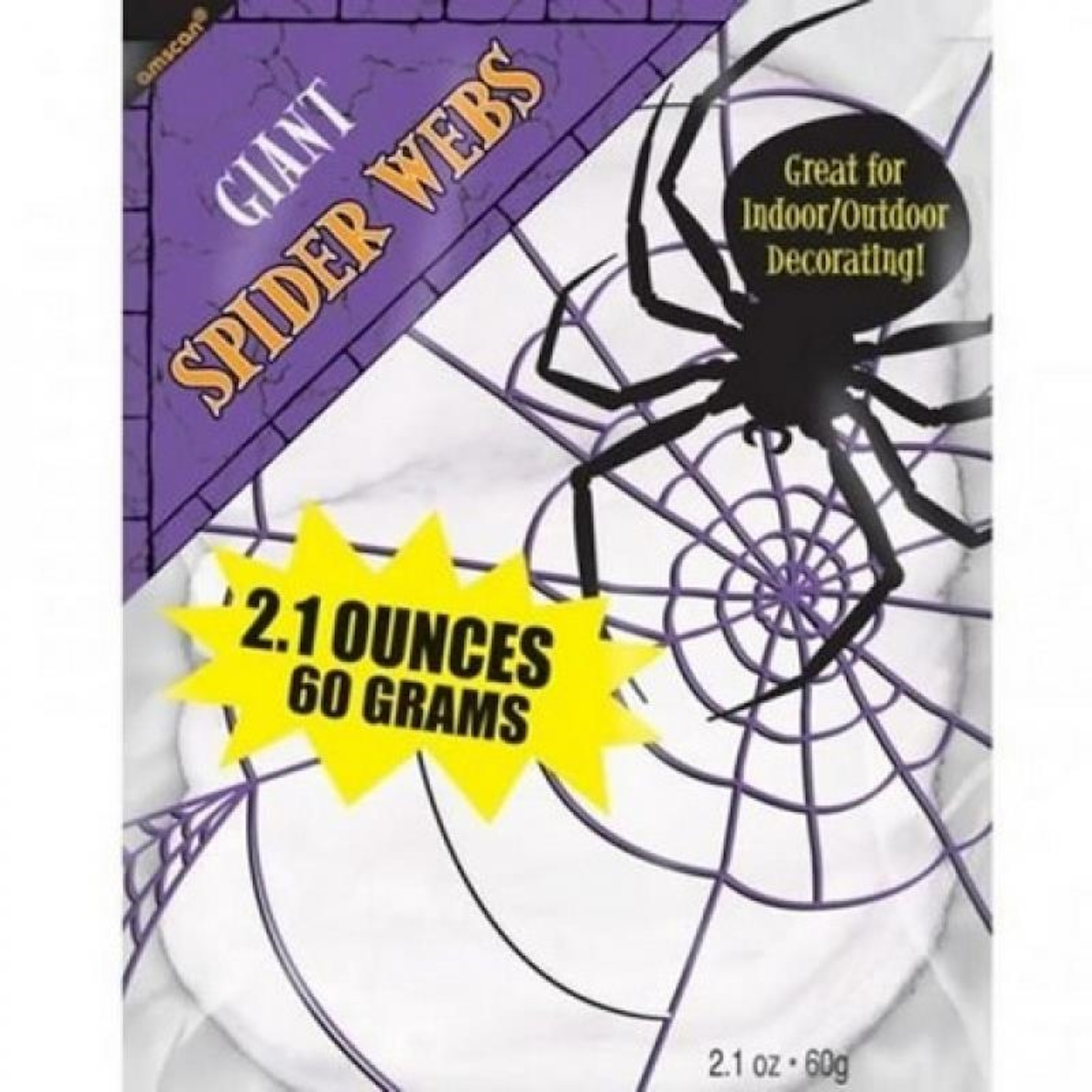 White Stretchable Spider Web Decoration 60g