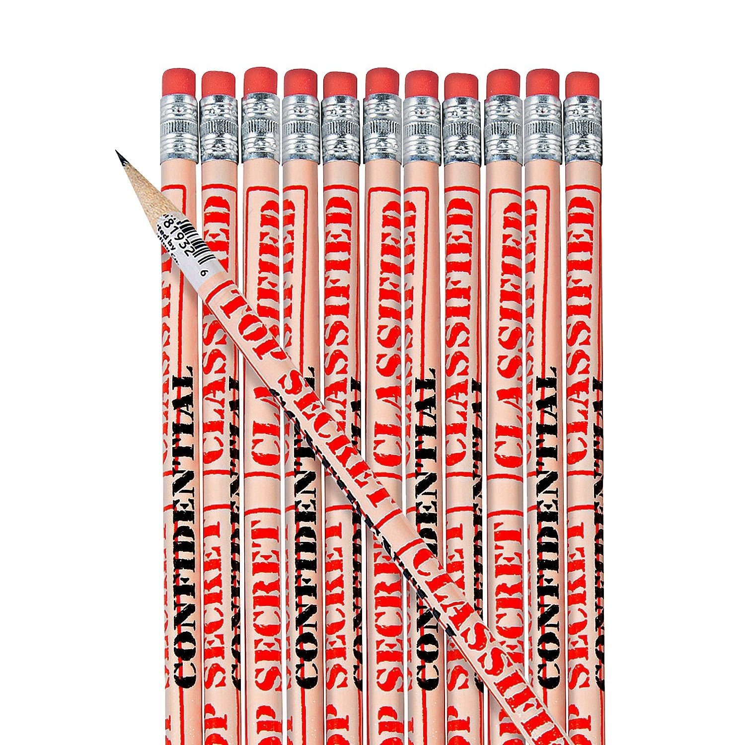 Top Secret Pencils (Pack of 12)