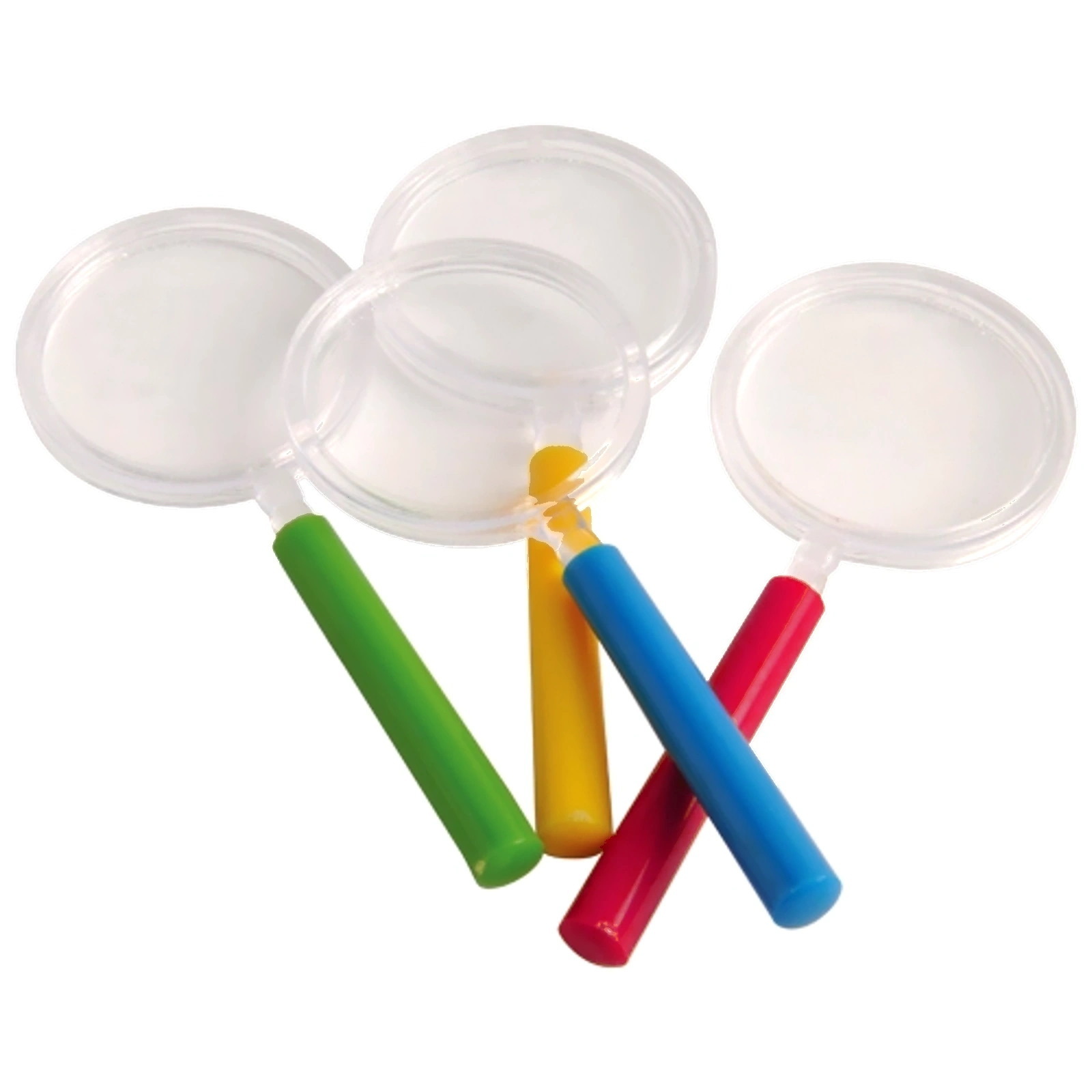 Plastic Coloured Magnifying Glasses (Pack of 12)
