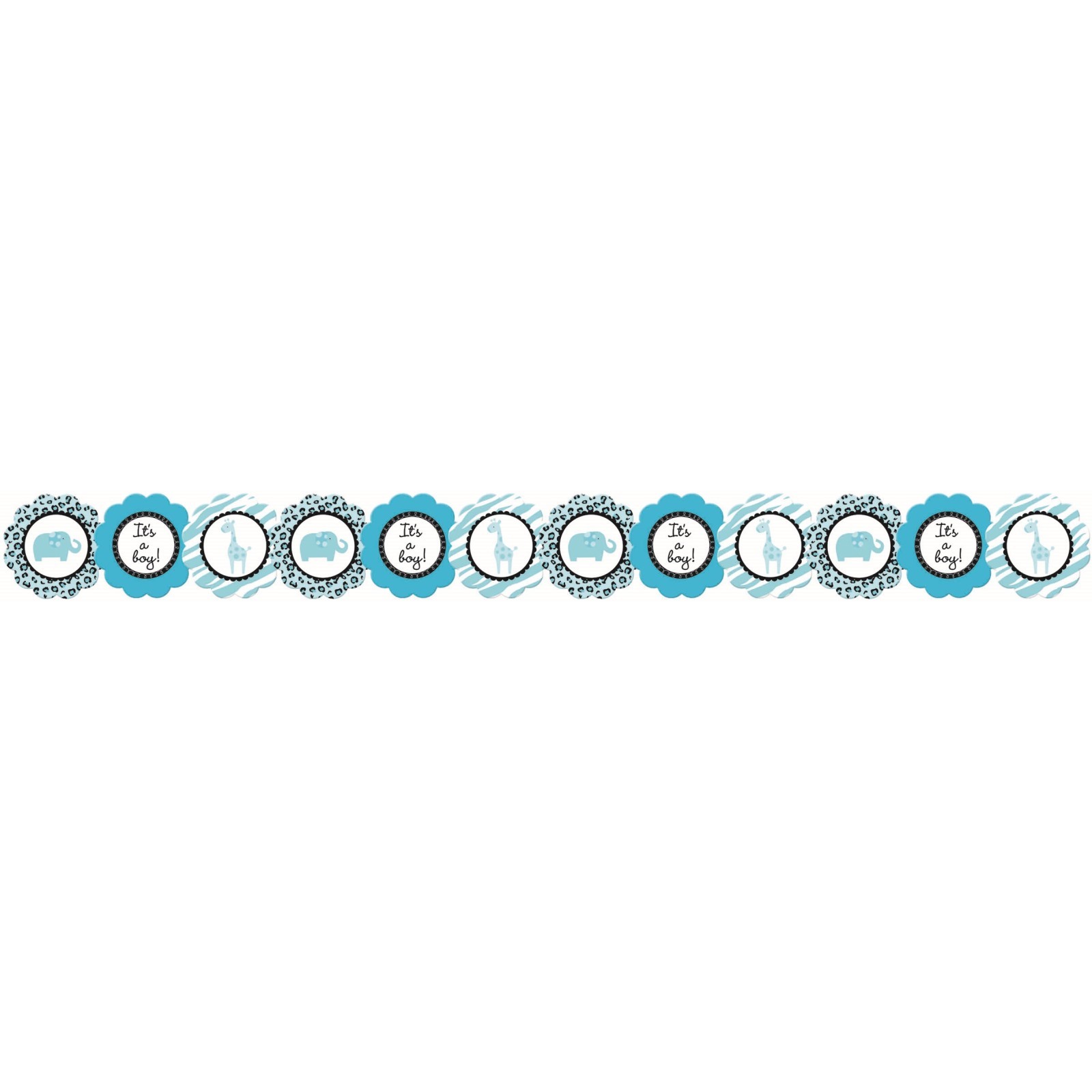 Sweet Safari Boy Printed Paper Garland