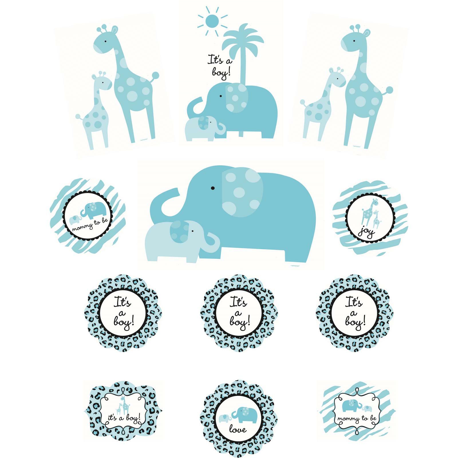 Sweet Safari Boy Cutouts (Pack of 12)
