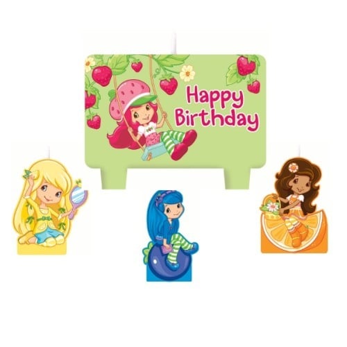 Strawberry Shortcake Mini Molded Candles (Set of 4)