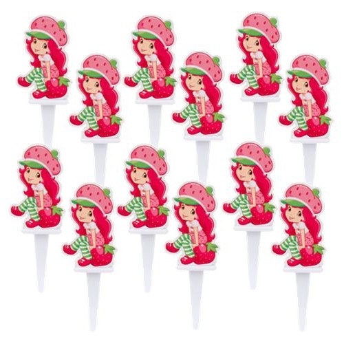 Strawberry Shortcake Cupcake Picks (Pack of 12)