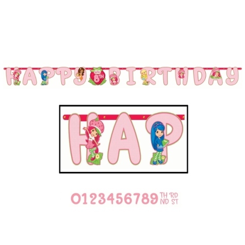 Strawberry Shortcake Jumbo Add an Age Banner Kit