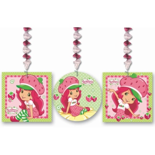 Strawberry Shortcake Dangling Decorations (Set of 3)