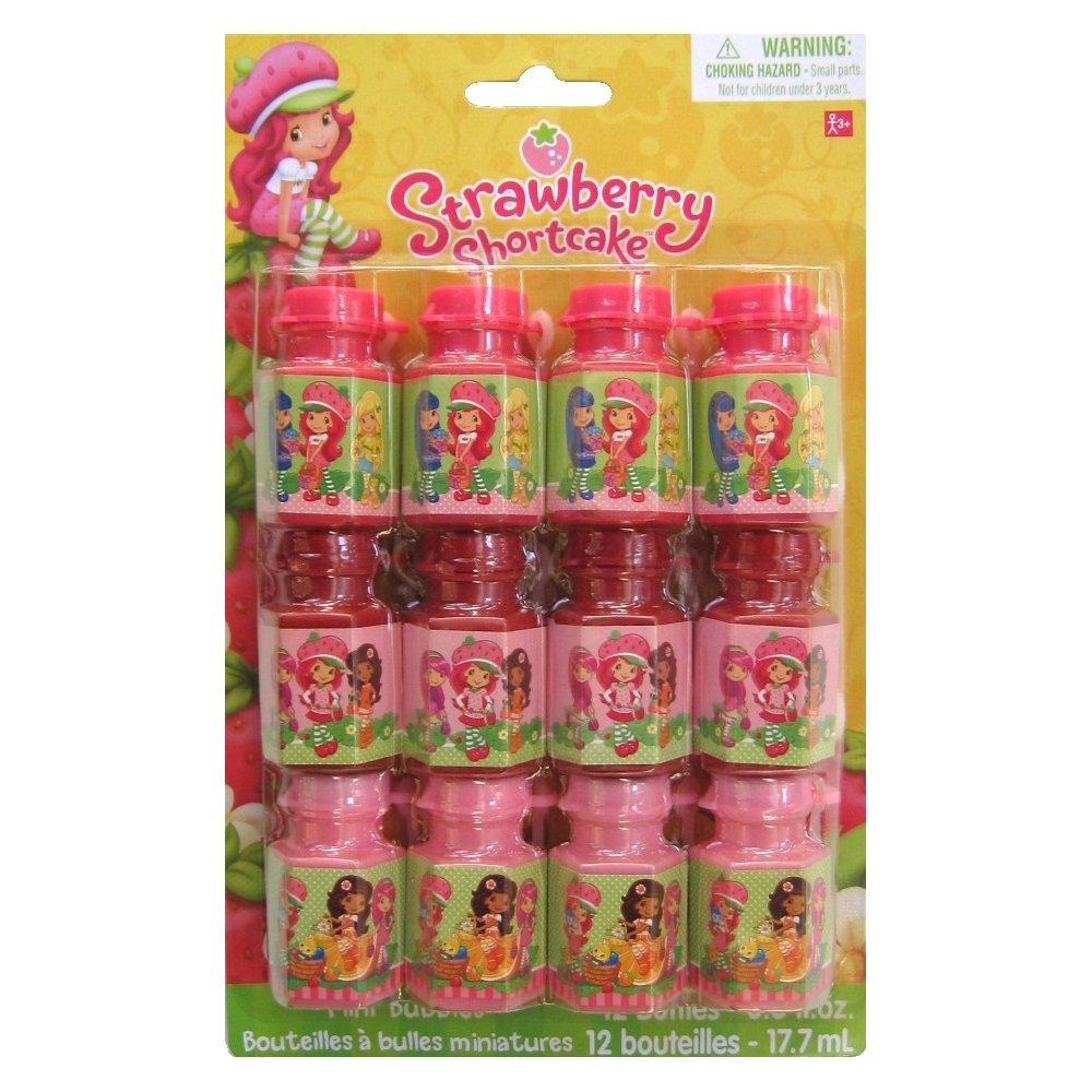 Strawberry Shortcake Mini Bubble Bottles (Set of 12)