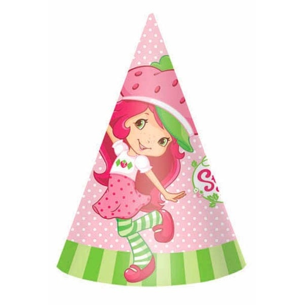 Strawberry Shortcake Party Hats (Pack of 8)