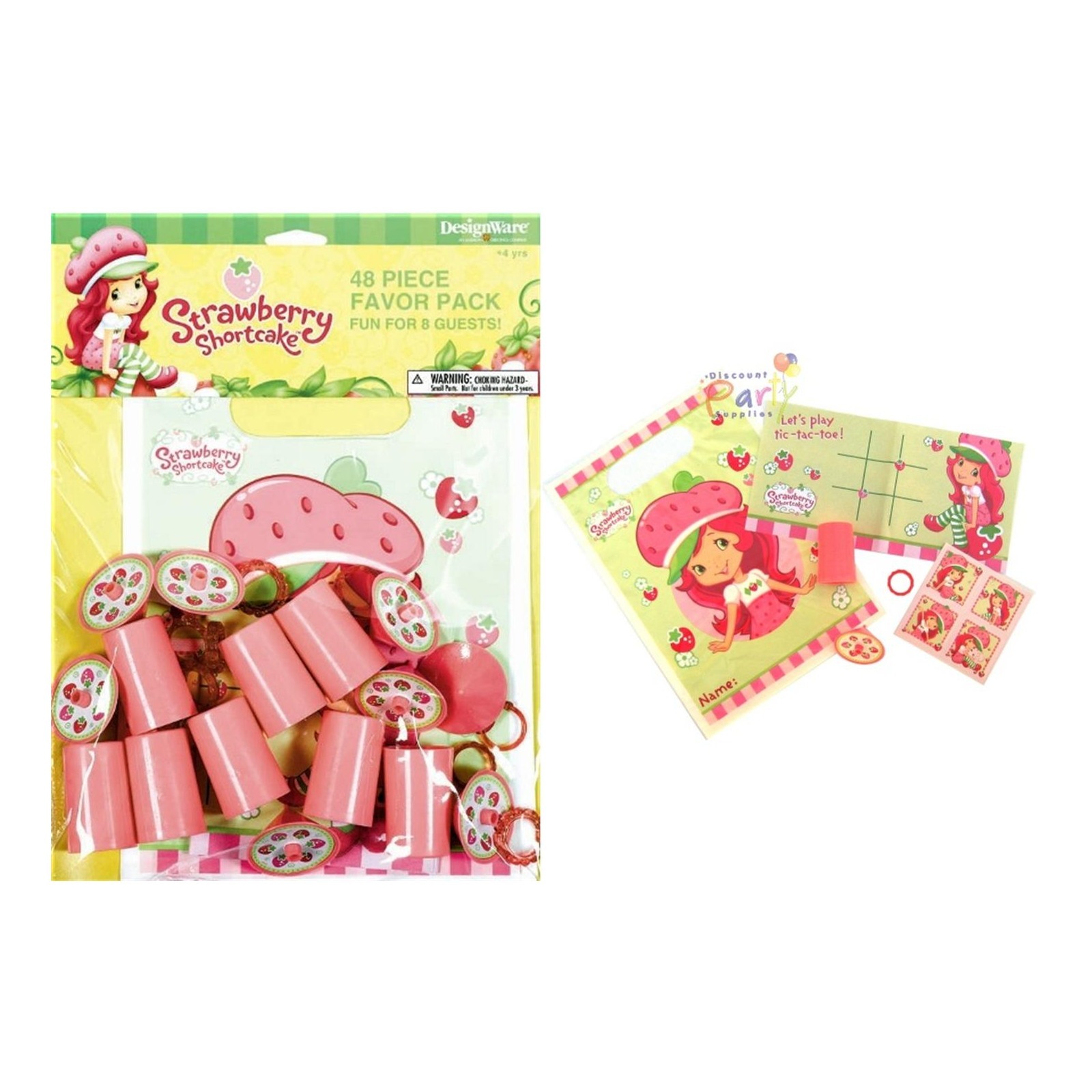 Strawberry Shortcake Party Favour Pack (48 Pieces)